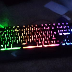 RGB keyboard Black Light Up You can turn on/off